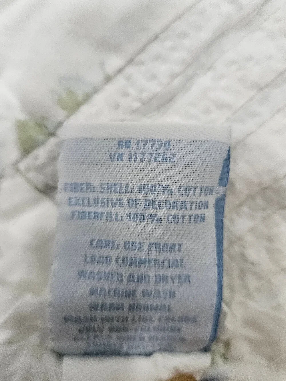 Simply Shabby Chic British Rose Rachel Ashwell KING Reversible Quilt Blue Floral